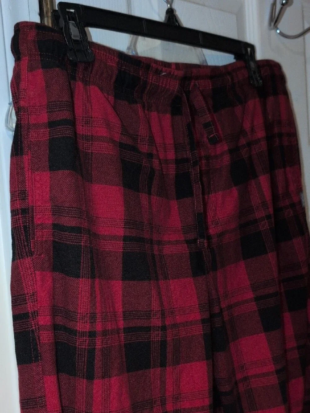 Eddie Bauer Red and Black Plaid PJ Bottoms